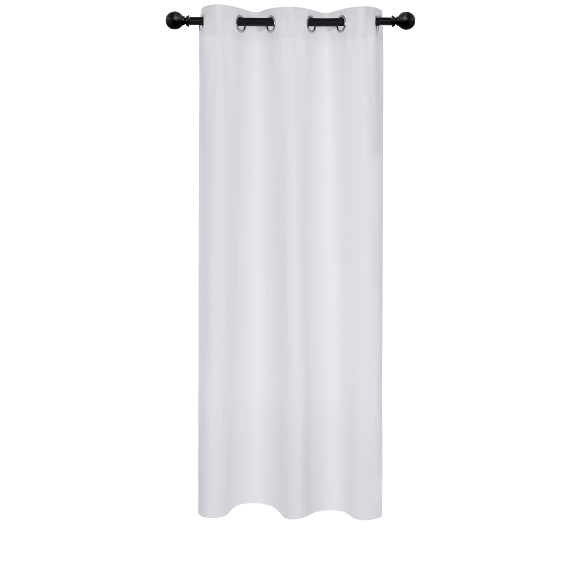 Deconovo Blackout Curtain Thermal Insulated Window Treatments Grommet Top Blackout Curtain Room Darkening Curtain Panels for Bedroom 42x63 Inch Star White