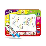 Magic Water Doodle Mat with Rainbow Color Swatches,Children Water Drawing Mat Board,Educational Toy Gift