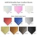 10pcs Double Sided Litchi Faux Leather Sheets + 10pcs Metallic Synthetic Leather Fabric Sheets(6