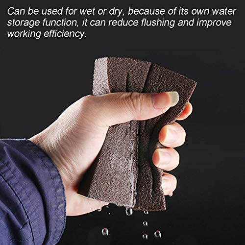9 Pack Sanding Sponges, Coarse/Fine/Superfine, with 5pcs Latex Finger Cots, for Kitchen Metal/Drywall/Wood