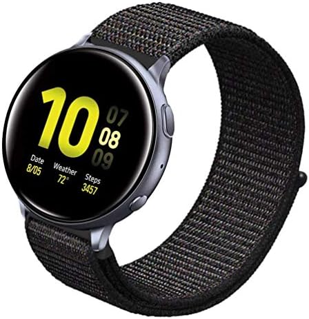 Sankel Compatible for Samsung Galaxy Watch Active 2 40mm/44mm Bands,Soft Nylon Breathable Sport Loop Replacement Bracelet Strap Adjustable Wristbands for Galaxy Watch Active/Galaxy Watch 42mm
