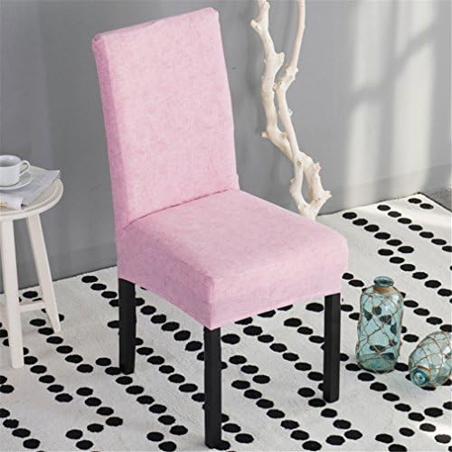 QsyyHome Chair Cover Clipcovers Removable Stretch Elastic Protector Covers for Dining Room Hotel Banquet Ceremony Party Pink 6 Pieces