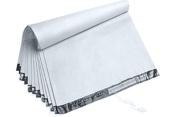 OausTect 14.5" x 19" Large White Poly Mailers,100 Pcs Shipping Envolopes with Strong Self-sealing Adhesive Waterproof and Tea