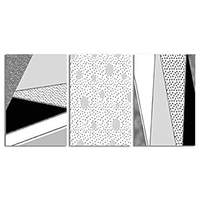 signwin-3 Piece Canvas Wall Art-Abstract Geometric-Canvas Prints Home...