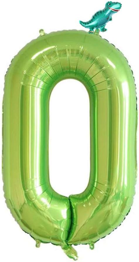 Kalaokei Easter Day Decorative,40inch 0-9 Number Dinosaur Balloons Easter Jungle Party Birthday Day Decoration 3# E