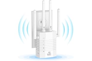 AOOEPU WiFi Range Extender, Dual Band WiFi Extenders Signal Booster for Home, Signal Amplifier Extend WiFi Signal to Home Devices, WiFi Booster Up to 12880 sq.ft and 105 Devices