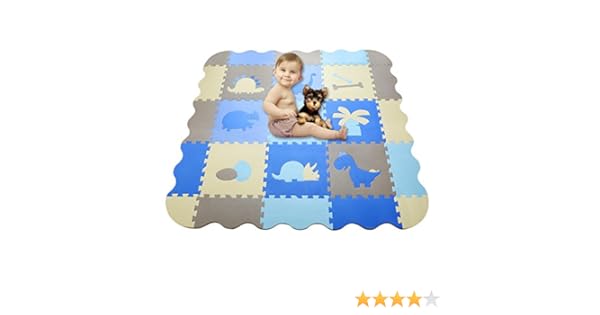 baby play mat foam with fence