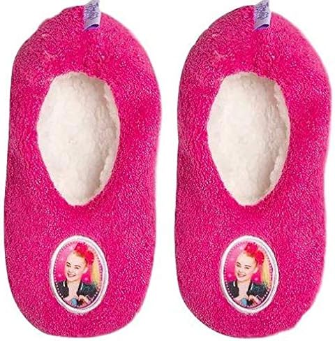 Girls JoJo Siwa Slippers Babba Fuzzy Slipper Sparkle Pink