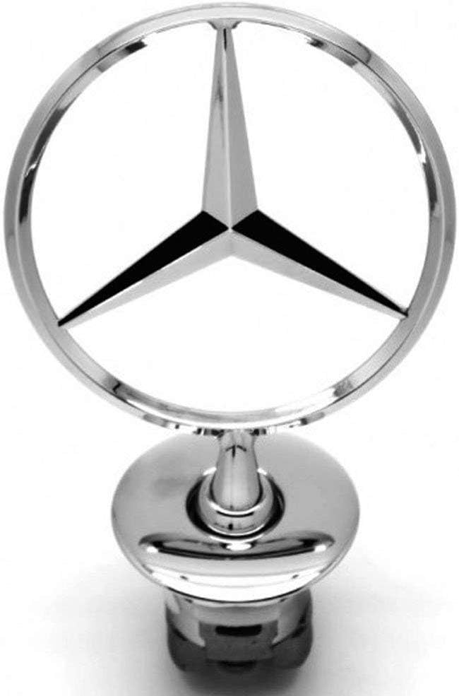 Vehicle Hood Star Emblem Badge For Mercedes Benz (Chrome
