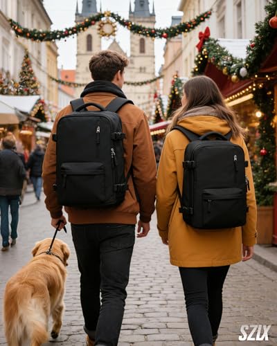 SZLX Vacuum Backpack with Pump Hand Luggage 40x30x20 Ryanair Vueling Wizzair Backpack Travel Cabin Airplane 40x20x25 Women Travel Bags 45x36x20 Easyjet Portable Suitcase 14 Inch Man with USB