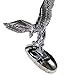 3D Car Front Cover Chrome Eagle Badge Car Cover for Auto Car Front Hood Ornament Emblems Silver-white