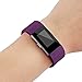 For Fitbit Charge 2 Bands, Adjustable Replacement Bands with Metal Clasp for Fitbit Charge 2 Wristbands Classic Edition Plum Large