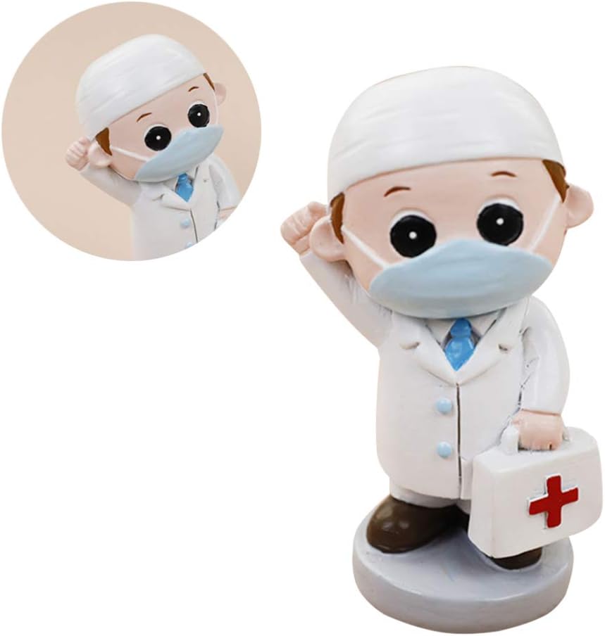 Pretyzoom Resine Medecin Infirmiere Statue Dessin Anime Armoire Costume Gateau Topper Poupee Modele Miniature Figurine Souvenir Jouet Bureau Ornement Pour Hopital Diplome Fete Blanc Cuisine Et Maison Fournitures De Loisirs Creatifs Smartcodegroup Com