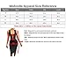 MISFONDLE Women's Sexy Bodycon Bandage Lace up Midi Club Dress Red