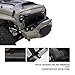 TOPFIRE UPGRADED FRONT GRILL FOR JEEP WRANGLER RUBICON SAHARA SPORT JK/JKU 2007-2018 (MATTE BLACK)