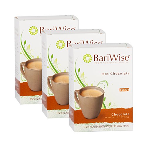 BariWise High Protein Hot Cocoa - Instant Low-Carb, Low Calorie Hot Chocolate Mix with 15g Protein - Chocolate - 3 Box Value-Pack (Save 5%)