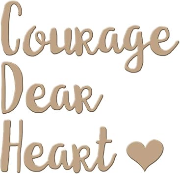 Amazon Spellbinders Glimmer Impression Plate Courage Dear Heart ホーム キッチン 通販