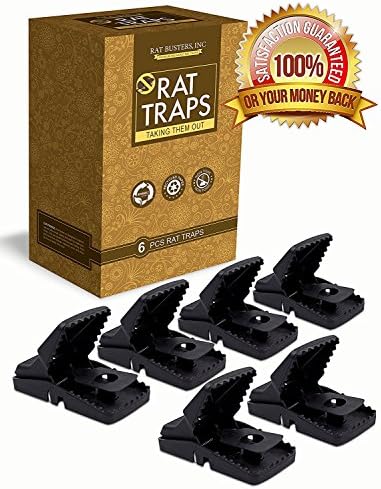 Rat Traps Gator Edition (6 Pack Rat Trap (Bigger 3" X 5.5")) Effective Anti-Rodent Infestation Solution, Reusable &amp; Mess Free Humane Pest Control