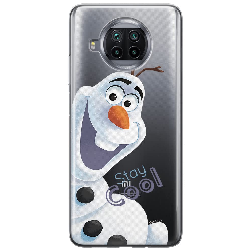 ERT GROUP mobile phone case for Xiaomi MI 10T LITE/REDMI NOTE 9 PRO 5G original and officially Licensed Disney pattern Olaf 001 adapted to the shape of the mobile phone, partially transparent