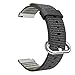 MoKo 20mm Universal Watch Band, Fine Woven Nylon Replacement Band Sport Strap for 20mm Sport Strap, Black