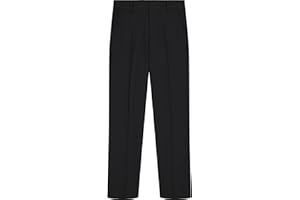 Tommy Hilfiger Boys Th Flex Stretch Performance Dress Pant, Straight Leg Fit, Zip Fly & Belt Loops, Side & Back Pockets