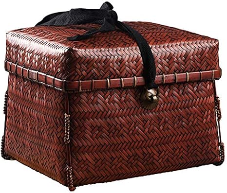 Amazon Garudaショップ カゴバッグ 茶器お菓子入れ 竹籠 竹バスケット 茶器が収納される 手作り自然素材 小物入れ 品番1585 ブラウン かご バスケット オンライン通販