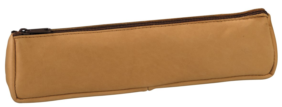 Hamelin Leather Pencil Case Cuir Naturel Beige Forme trapèze