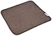 Sinland Microfiber Dish Drying Mat Super Absorbent Dish Drying Rack Pads Kitchen Counter Mat 16Inch X 18Inch Brown