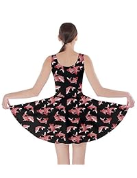 CowCow - Vestido para mujer estilo japonés, diseño de dragón y pez dorado