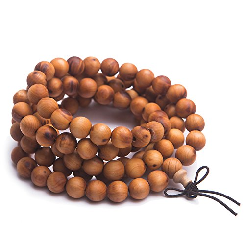 Genuine Natural Fragrant Aloeswood Agilawood 108 Beads Buddhism Round Bead Bracelet 9mm