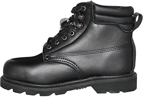 Grizzly bear Men's Construction Steel Toe & Oil Resistant Leather Work Boots