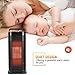 TRUSTECH Ceramic Space Heater Tower Heater for Office Small Portable Personal Heater Fan Heat Up Fast Under The Desk Oscillating Heater Instant Warm for Winter Adjustable Temperature