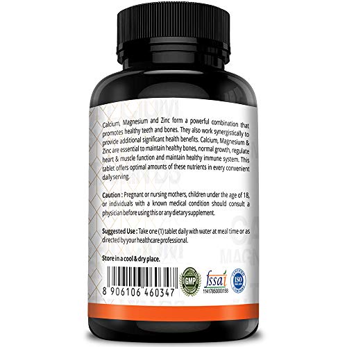 Simply Herbal Calcium Magnesium Zinc Vitamin D3 Supplement Tablet for Men & Women With Vitamin B12 Promote Bone Density & Muscle Growth Helps to Fight Bone Loss 120 Tablets 2 Simply Herbal Calcium Magnesium Zinc Vitamin D3 Supplement Tablet for Men & Women With Vitamin B12 Promote Bone Density & Muscle Growth Helps to Fight Bone Loss 120 Tablets - Image 2