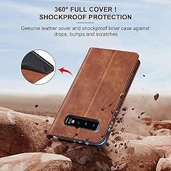Jasonyu Flip Wallet Case for Samsung Galaxy S10