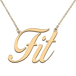 HUAN XUN Customized Custom Simple Any Name Necklace