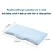 Anti Roll Baby Toddler Pillow for Sleeping in Crib - Breathable Memory Foam Head and Neck Support Pillow with Hypoallergenic Machine Washable Cover