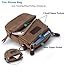 iPhone 7 Plus/6s Plus Belt Clip Case Canvas Holster,Vertical Cellphone Purse Small Crossbody Bag for Men Belt Loop Waist Pouch Molle Tool Pouch for LG G5 G6 Galaxy S8 Plus Note 5 4 S6 Edge Plus-Brown