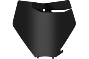 PRO CAKEN Black Motorcycle Front Number Plate ABS Plastic Replacement Rugged Number Plate for Universal EXC 150/250/300 TPI 20-21 SX 125/250 19-21XC 125 20-21