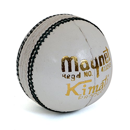 Kimati Leather Cricket Ball for Professionals (55oz, T20 White