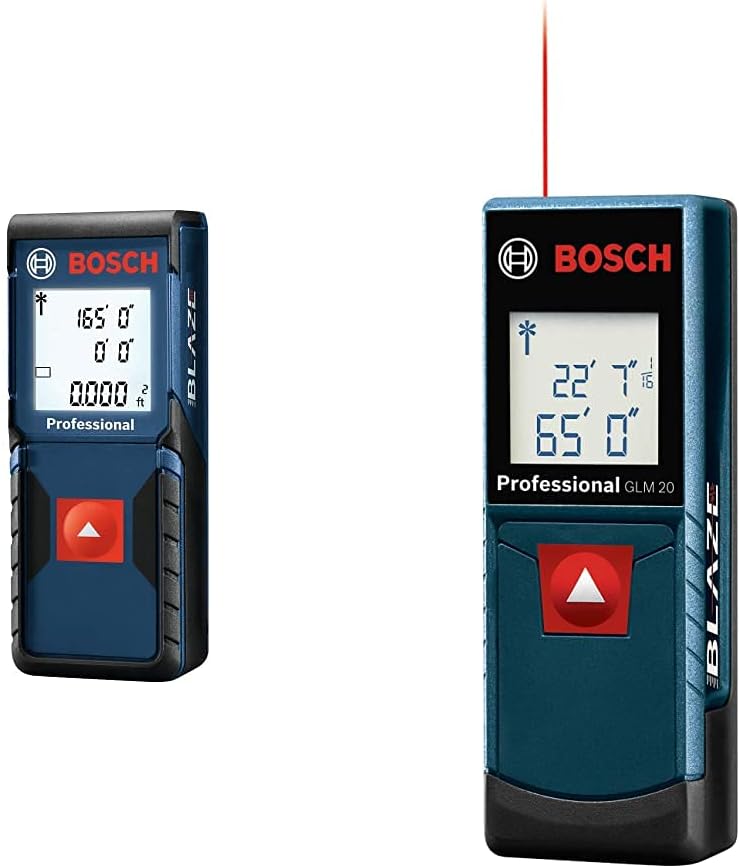 Bosch Glm165 10 Blaze One Laser Distance Measure 165 Ft Range Glm 20 Blaze 65 Laser Distance Measure Laser Distance Meters Linear Measurement Official Authorization Www Klevering Com