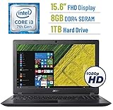 Newest Acer Aspire 5 15.6-inch Full HD (1920x1080) Display Premium Laptop PC, 7th Gen Intel Dual Core i3-7100U 2.4GHz Processor, 8GB DDR4 SDRAM, 1TB HDD, Stereo speakers, No DVD, Windows 10