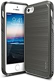iPhone SE / 5S / 5 Case, [Ringke ONYX] Ultimate Ergonomic Design, Rugged Flexible Durability, Versatile Port Caps, Advanced Slim Snug Fit TPU Defensive Case for Apple iPhone SE, 5S, 5 - Mist Gray