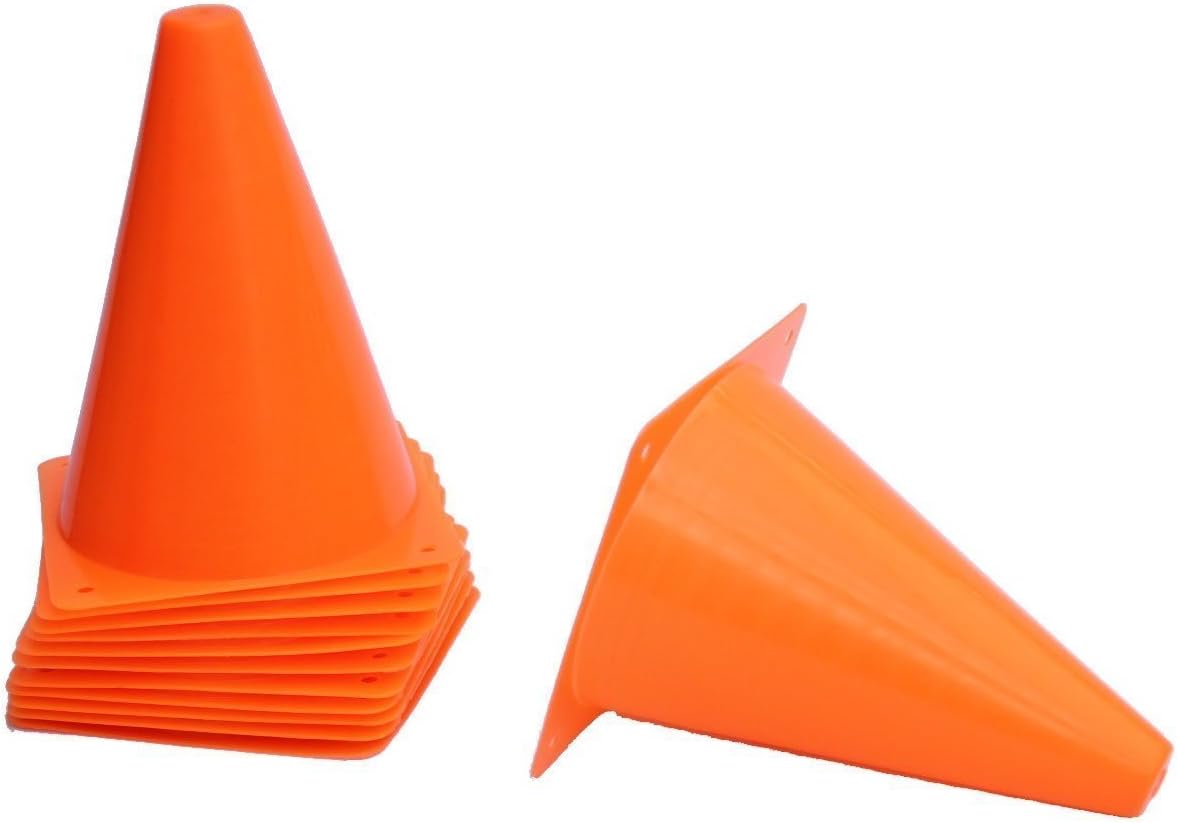 Fun Express Orange Traffic Cones - Set of 12 - Great for Kids Sports, Games and Toys : Sports & Outdoors