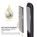 Mini Hair Straightener, Travel Flat Iron Dual Voltage 3/4 Inch Nano-diamond Ceramic Tourmaline, Small Lightweight & Portable Travel Size Straightening Iron for Men & Women, Purplethumb 3