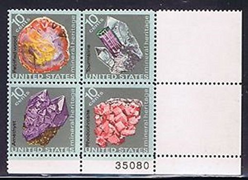 No. 1538-41 Mineral Heritage 1974 4 X 10c Postage Stamp