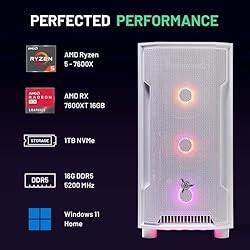 Skytech Archangel Gaming PC, Ryzen 5 7600X 4.7 GHz