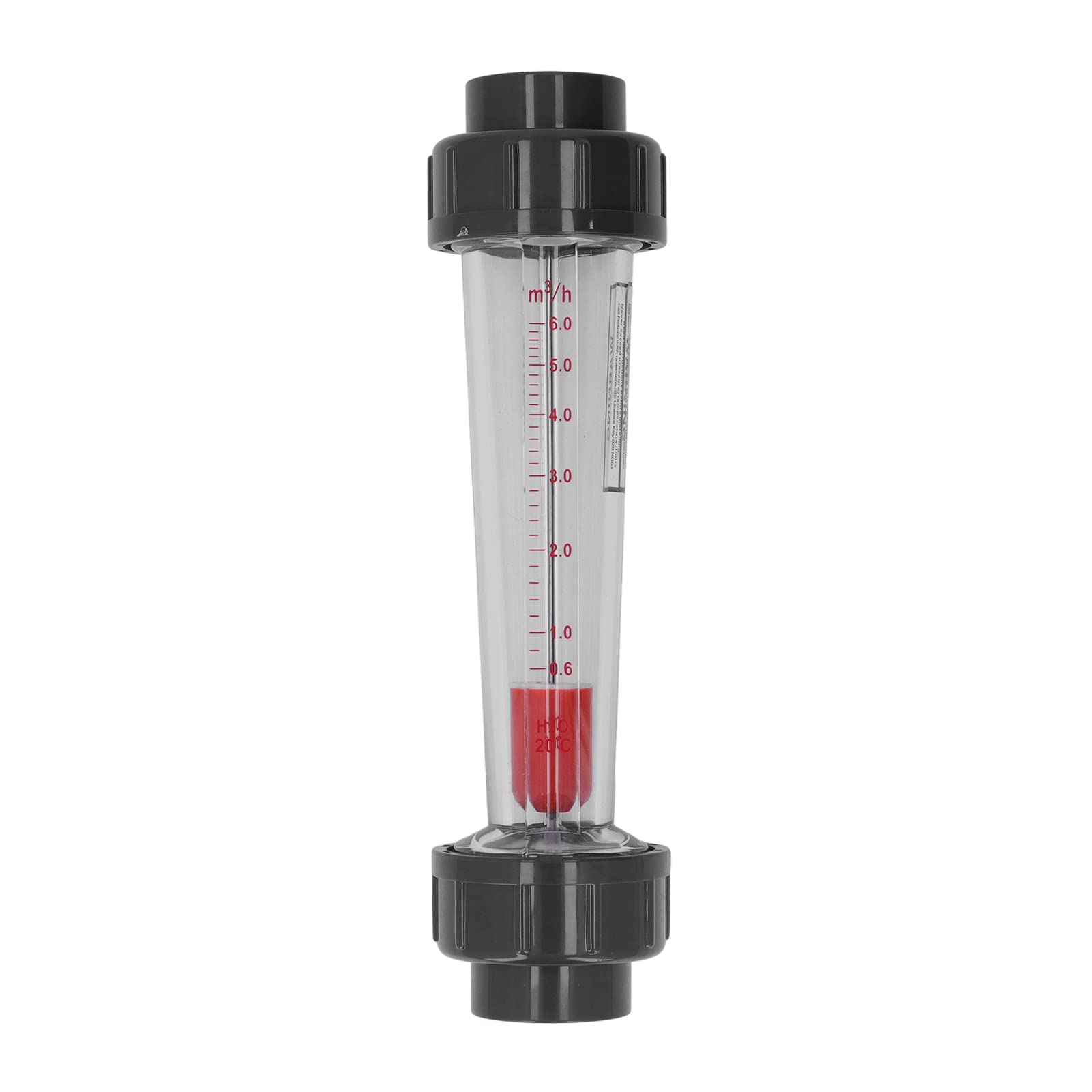 Plastic Tube Water Rotameter, Liquid Flow Meter, High Accuracy ABS Plastic Tube Design 0.6‑6m³/h Water Flowmeter