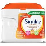Similac Sensitive Infant Formula with Iron, Powder, 22.5 Ounces (Pack of 6)