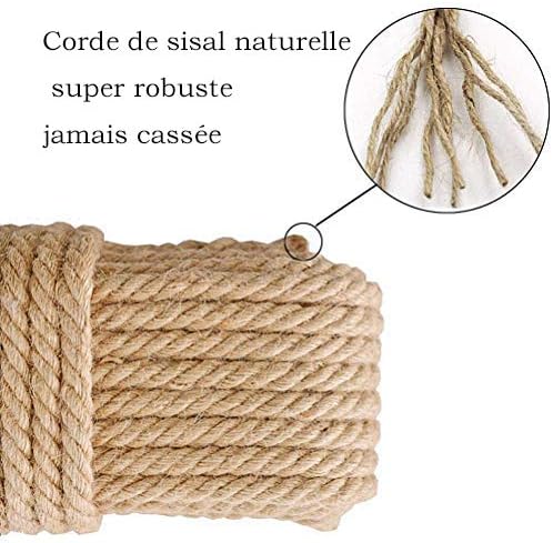 Aoneky 6mm/ 8mm/10mm Cat Scratching Sisal Rope Posts Trees Replacement 33FT-328FT - Image 4
