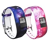 Garmin Vivofit 3 and Vivofit JR Fitness Bands With Secure Watch Clasp , BeneStellar Silicone Replacement Bands for Garmin Vivofit 3 and Vivofit JR[fits 6~8.5 inch wrists] (A Little Color Shading)